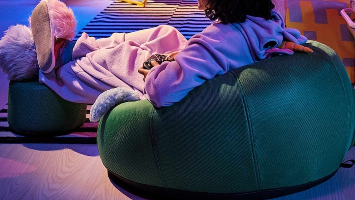 Finally, a Gaming Chair That Doubles as a Footrest—Meet IKEA's BRÄNNBOLL