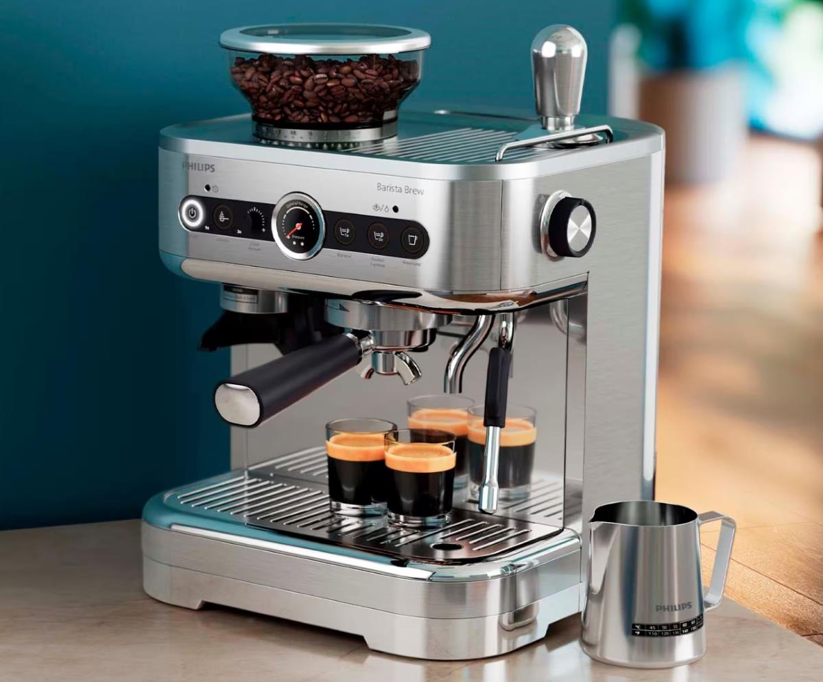 Philips Barista Brew Semi Automatic Espresso Machine with Milk Frother