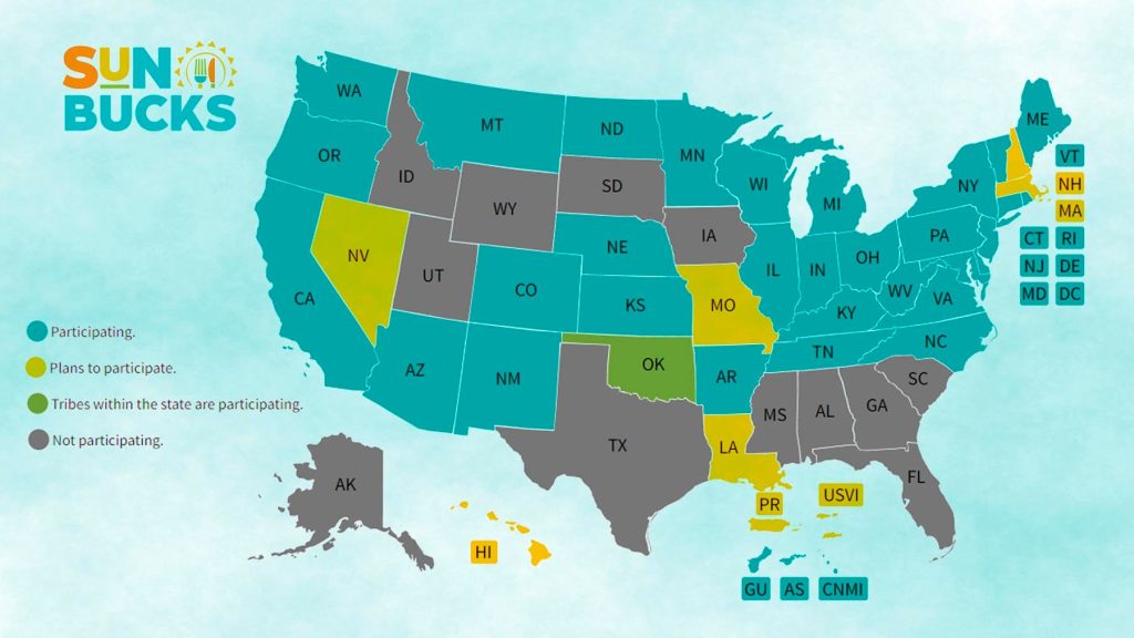 SUN Bucks Map Availability