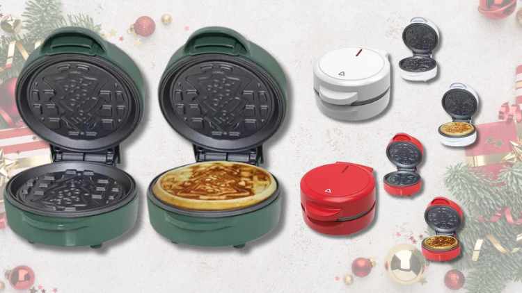 Ambiano Holiday Mini Waffle Maker - Aldi Exclusive