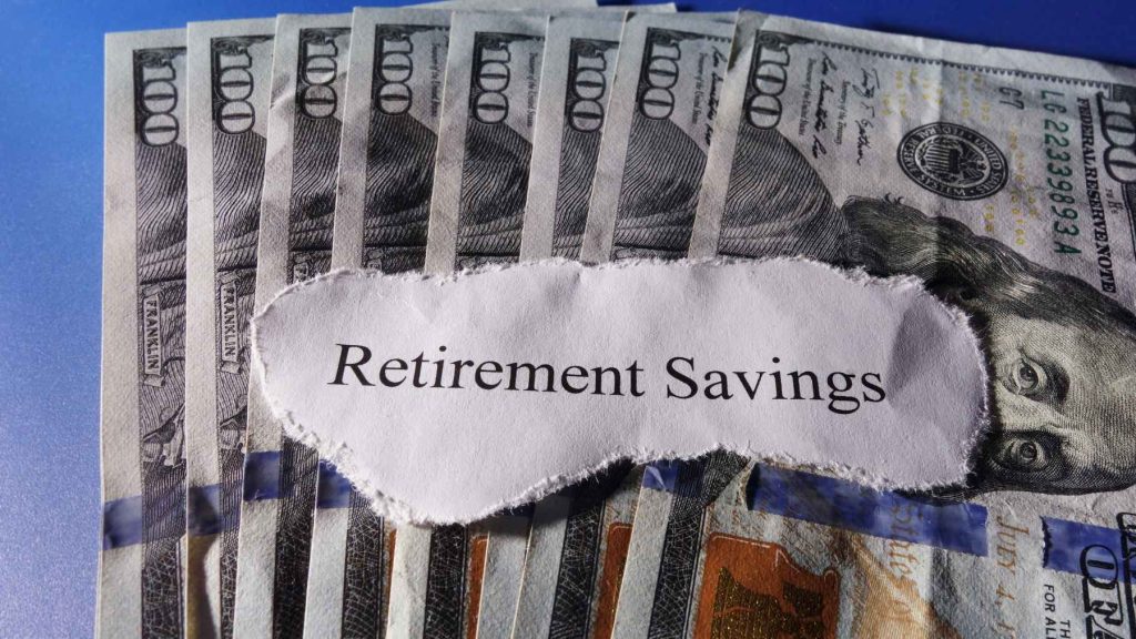 retirement savings repleted