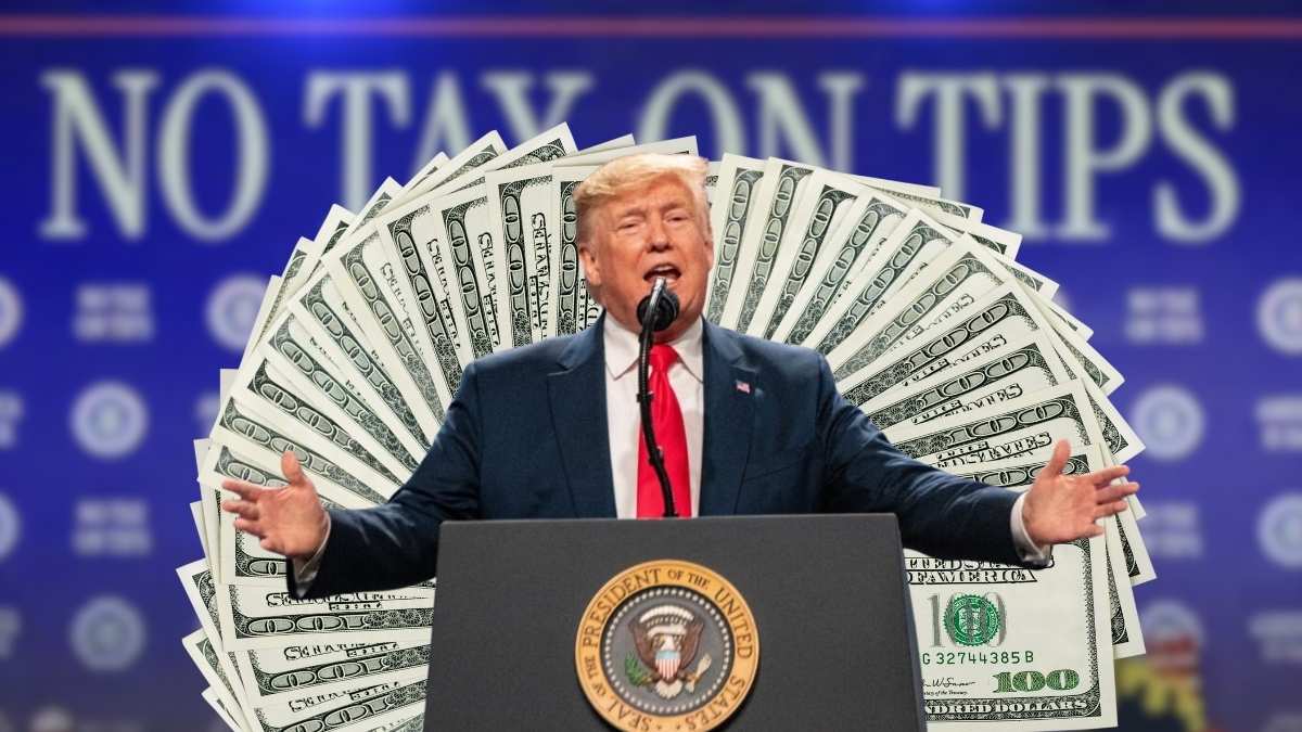 Trumps promises no tips on taxes