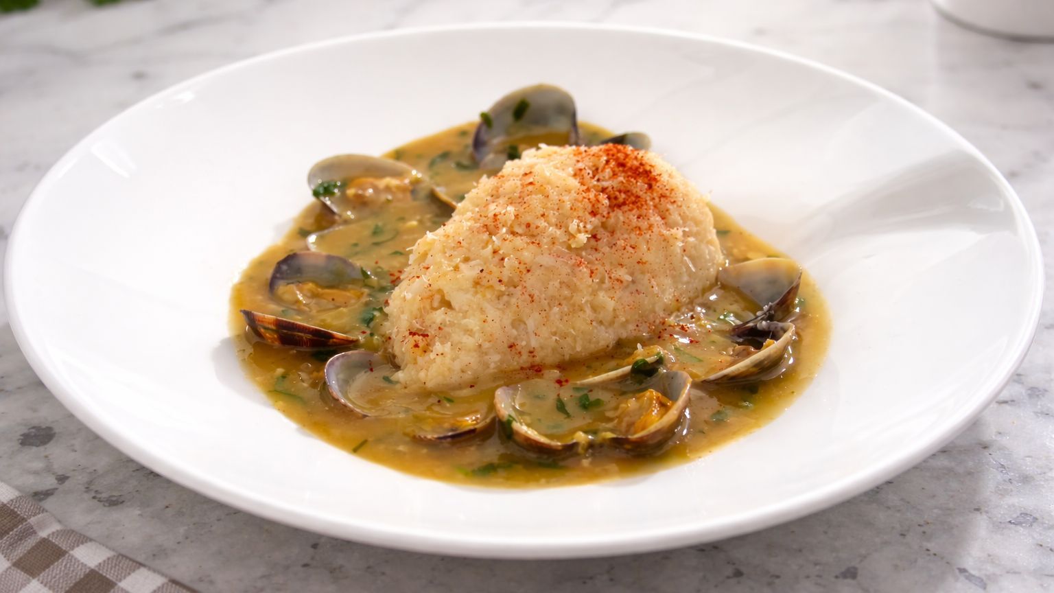 La brandada de merluza en salsa verde